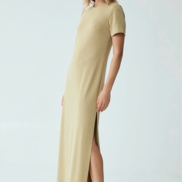 NWT THIRD FORM MAXI TEE SHIRT Lined DRESS | KHAKI - Picture 2 of 5
